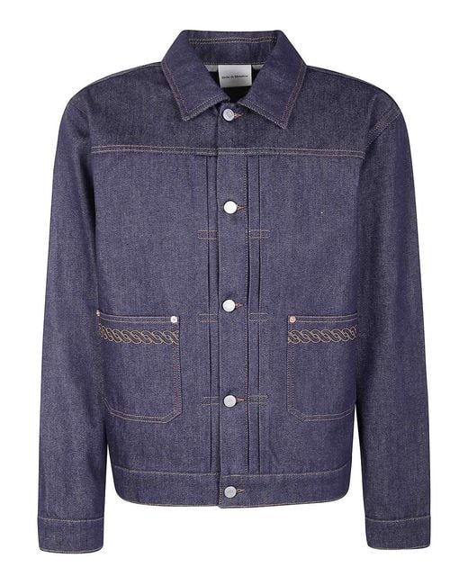 Drole de Monsieur Blue La Veste Denim Brut Jacket for men