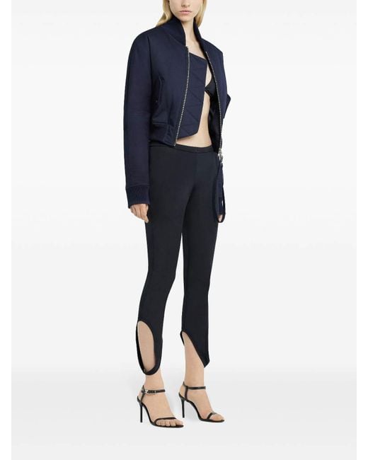 Courreges Blue Capri Leggings