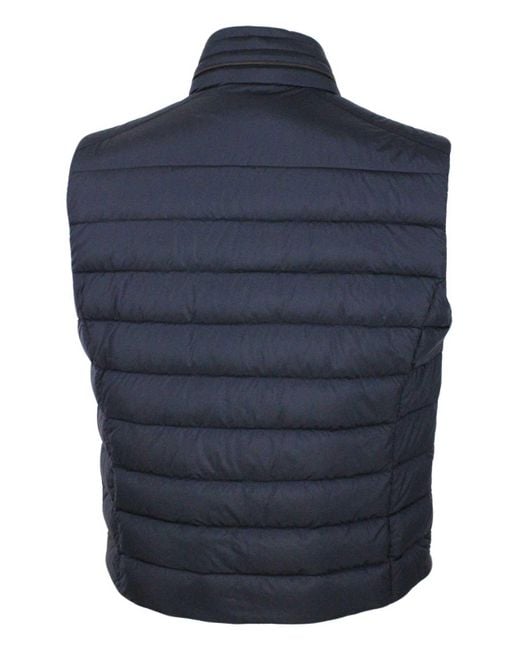 Moorer Blue Padded Vest for men
