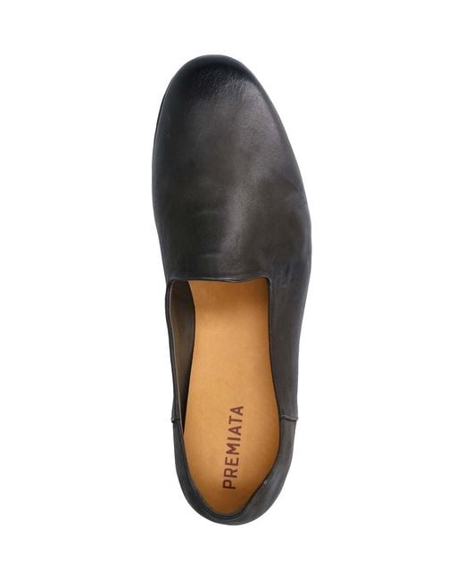 Premiata Gray Leather Moccasins for men
