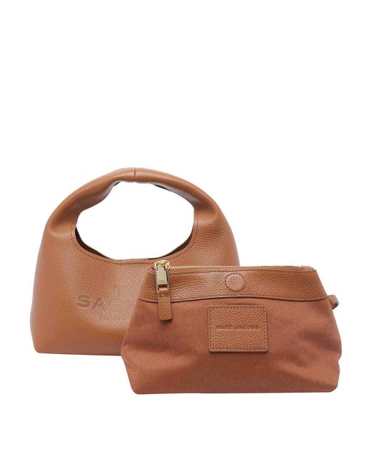 Marc Jacobs Brown The Mini Sack Handbag