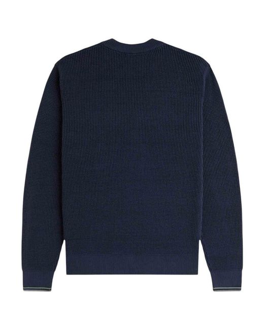 Fred Perry Blue Pullover for men