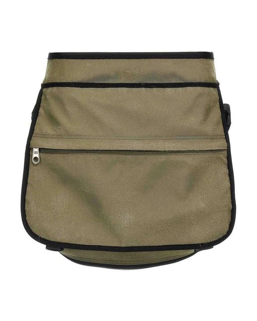 Balenciaga Green 'Bag' Mini Skirt