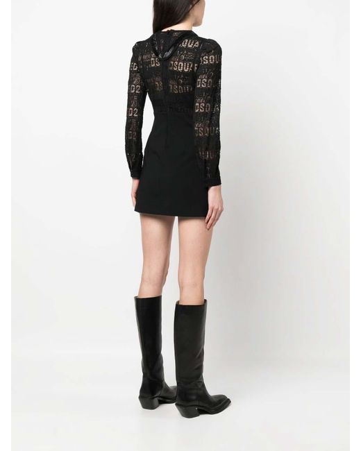 DSquared² Black Mini Dresses