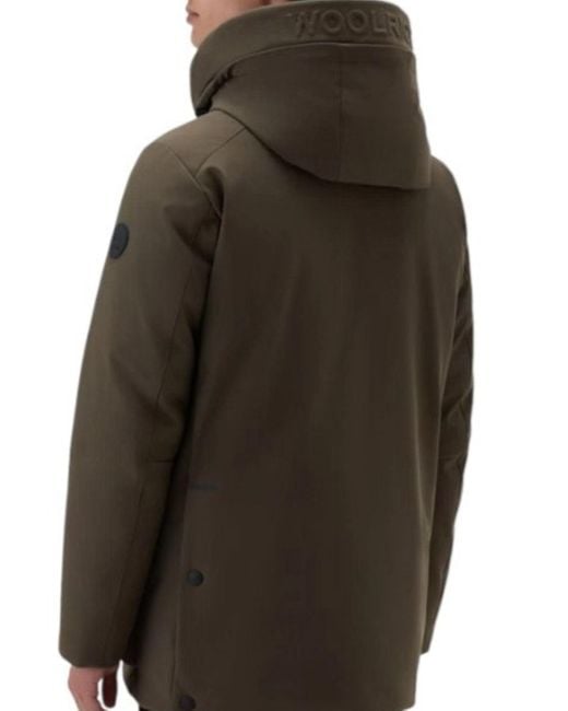 Woolrich Gray Soft Shell Parka for men