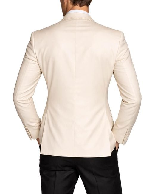 Franzese Collection Natural Tasmania 160S Super Light Tuxedo Jacket for men