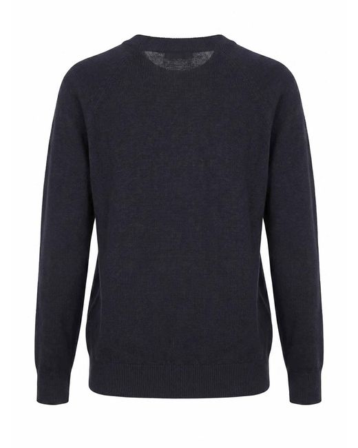 Peserico Blue Round Neck Sweater