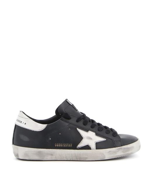 Golden Goose Deluxe Brand Black Superstar Classic Sneakers for men