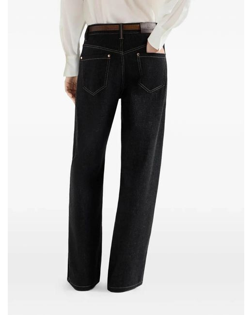Brunello Cucinelli Black Denim Pants