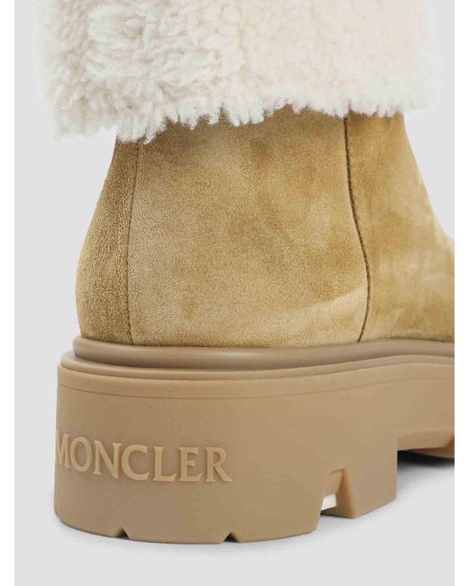 Moncler Natural Aurea Mid Ankle Boots
