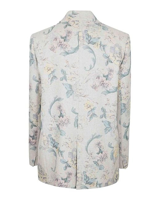 Forte_forte White Vi/Li Hopsack Jacket