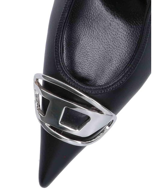 DIESEL Black Slingback