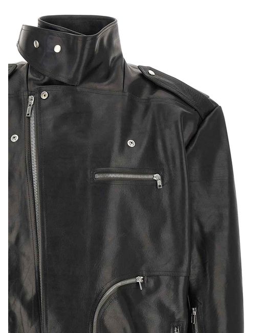 Rick Owens Black Jumbo Bauhaus Stooges Jacket for men