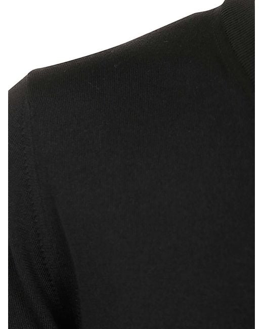 Zanone Black V-Neck Slim Fit for men