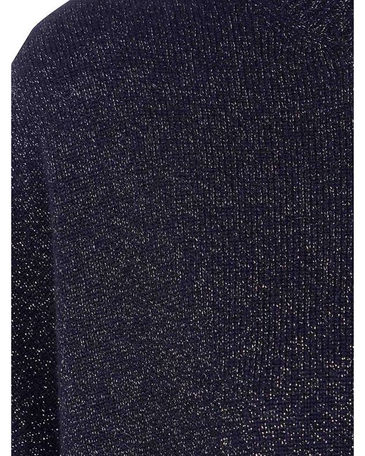 Twinset Blue Sleeveless Round Neck Sweater
