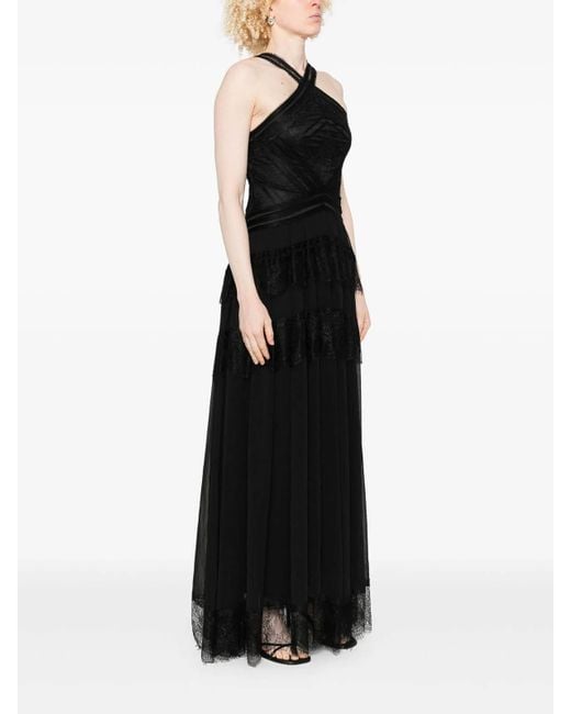ERMANNO FIRENZE Black Midi Dress
