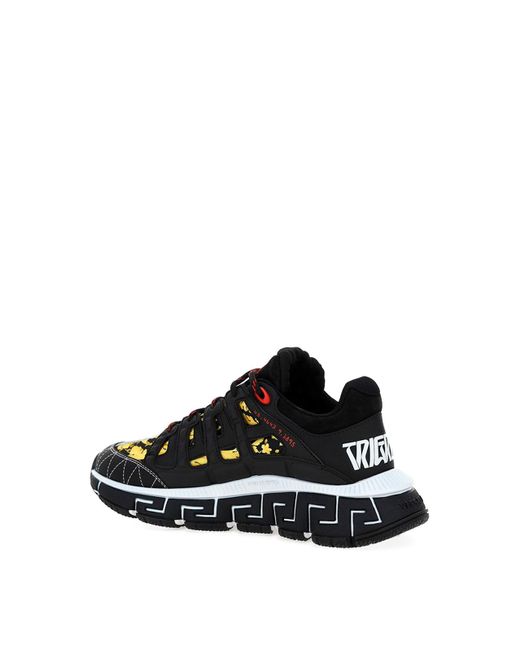 Versace Black Trigreca Sneakers for men