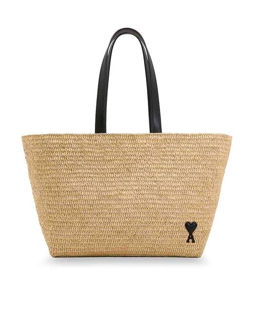 AMI Natural Ami De Coeur Shoulder Bag