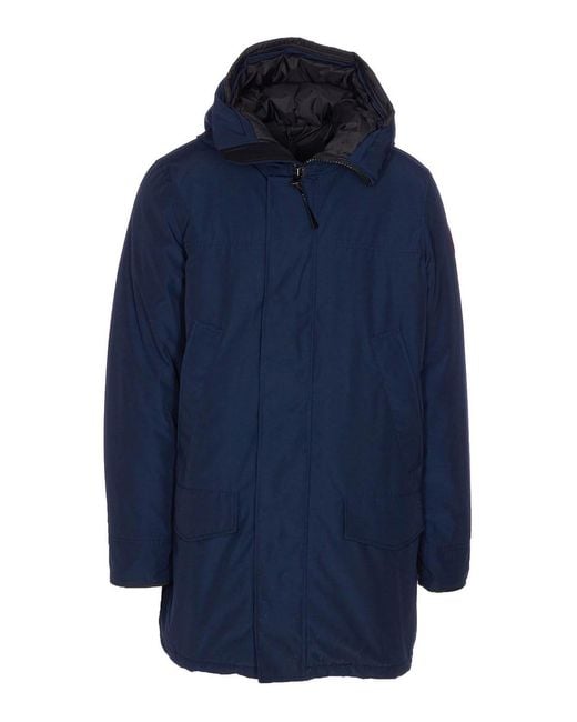 Canada Goose Blue Padded Hooded Parka for men