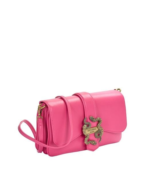 Just Cavalli Pink Iconic Snakes Bag 4
