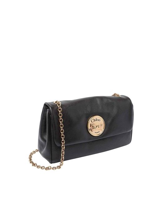 Chloé Black E Heritage Shoulder Bag
