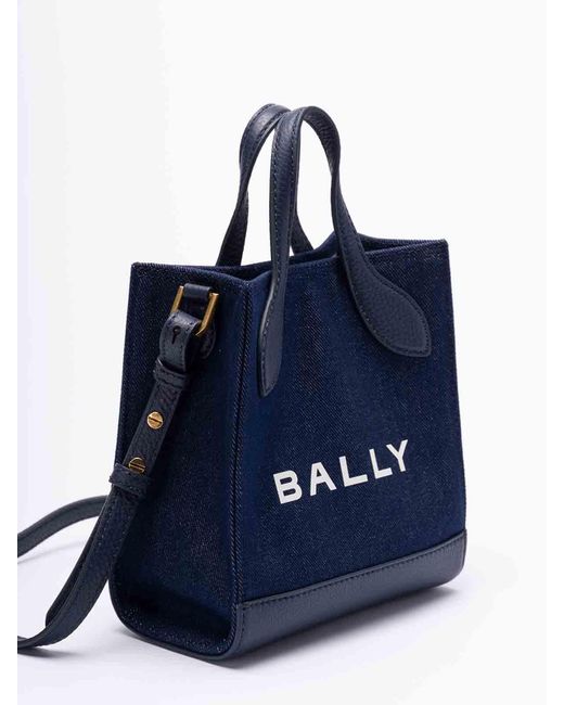 Bally Blue Mini Tote Bag