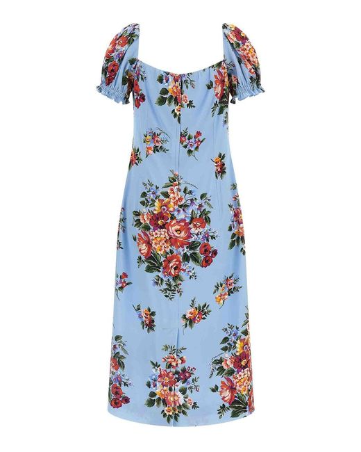 Dolce & Gabbana Blue Print Dress