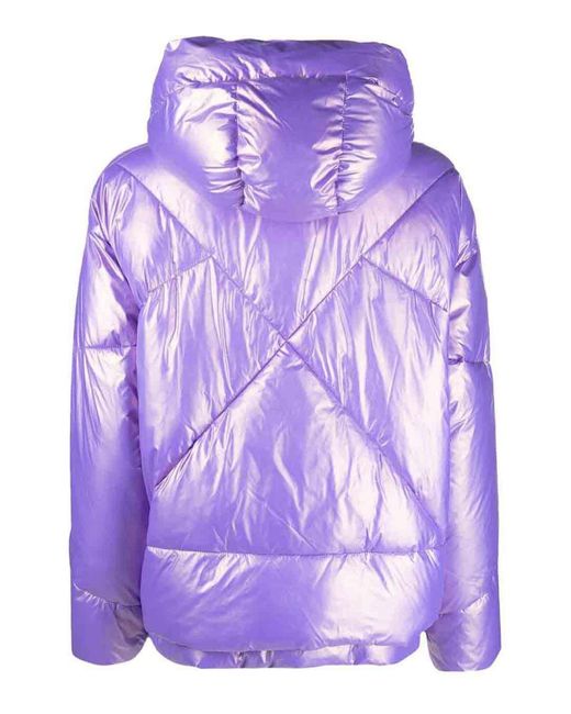 Canadian Purple Eugenie Nylon Down Jacket