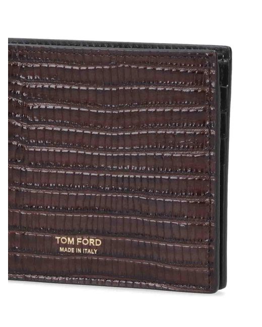Tom Ford Brown Bi-fold Wallet for men