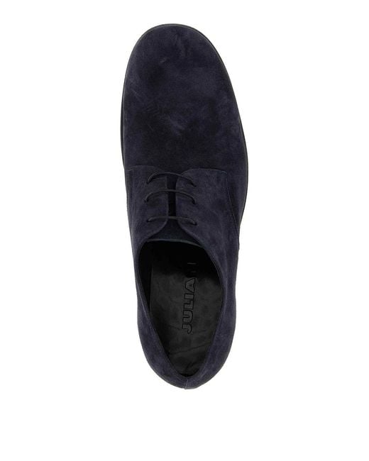 Julian Fashion Blue Suede Lace Up for men