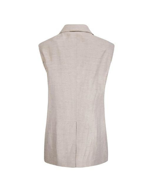 Tagliatore Gray Structured Bernice Vest