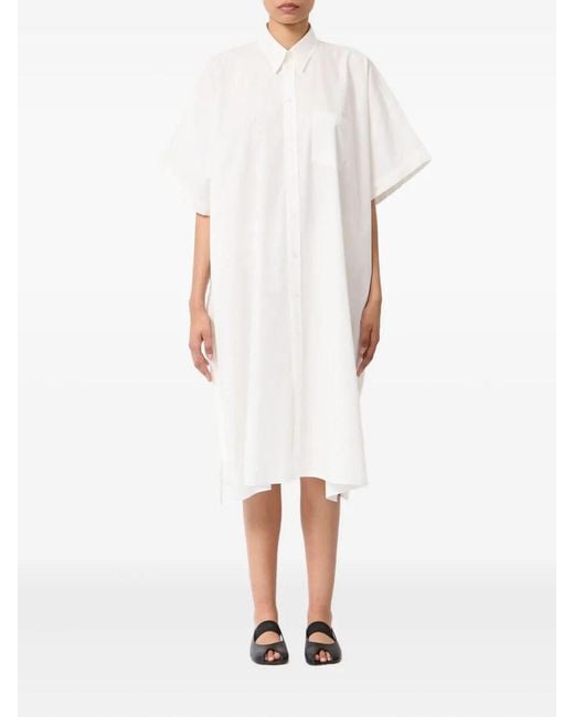 MM6 by Maison Margiela White Midi Dress