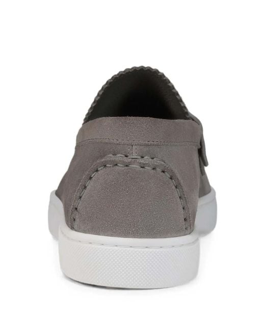 Christian Louboutin Gray The Harold I Flat Crosta Retournee Ds