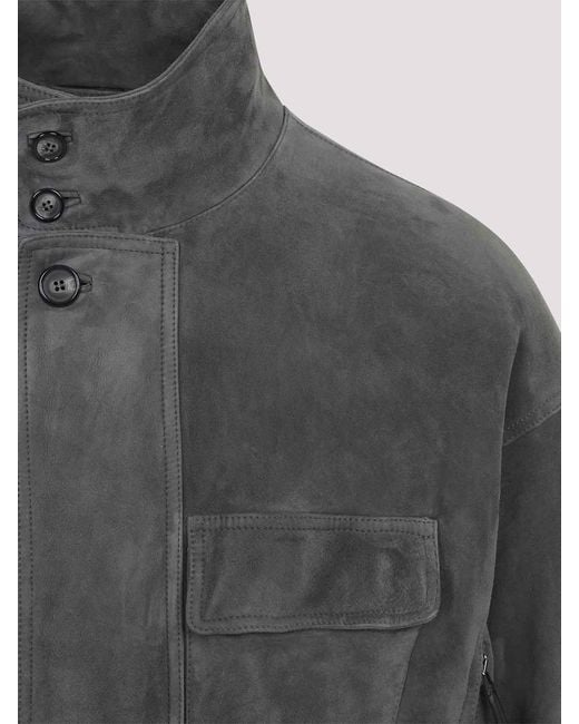 Giorgio Armani Gray Blouson Jacket for men