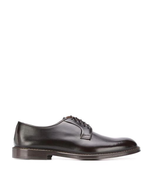 Doucal's Gray Derby Shoes for men