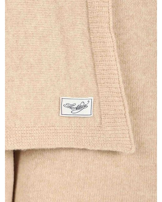 The Attico Natural Sweater With Draped Details