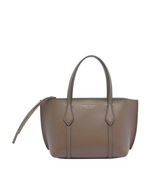 Tory Burch Brown Mini Perry Tote Bag
