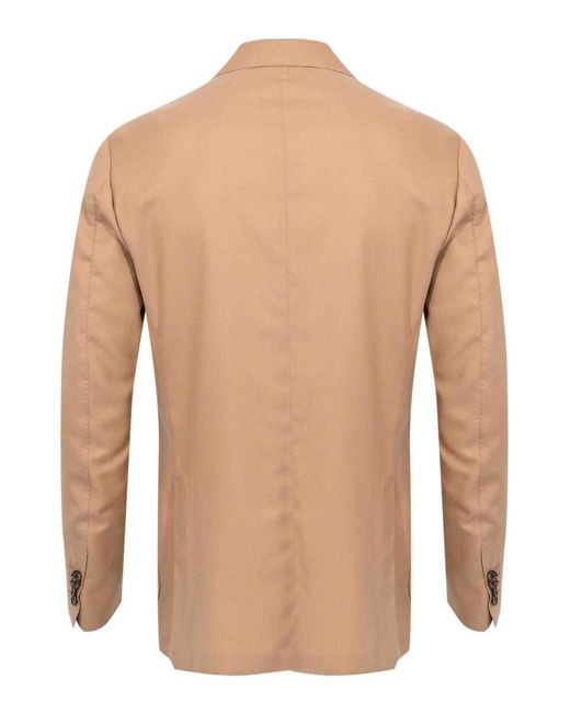 Sartorio Napoli Natural Single-Breasted Jacket for men