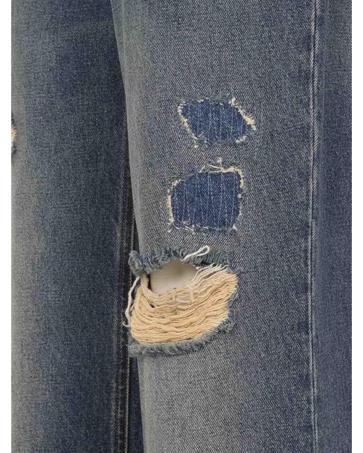 Dolce & Gabbana Blue Cotton Jeans