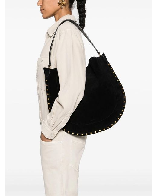 Isabel Marant Black Oskan Hobo Soft Bag