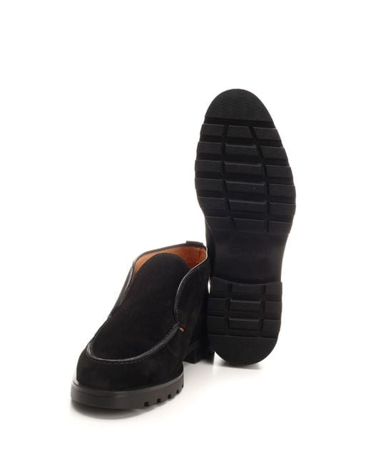 Santoni Black Desert Boot for men