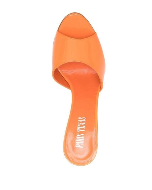 Paris Texas Orange Wanda Mules