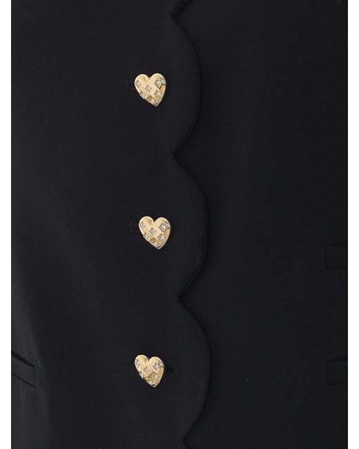 Twinset Blue Heart Buttons Jacket