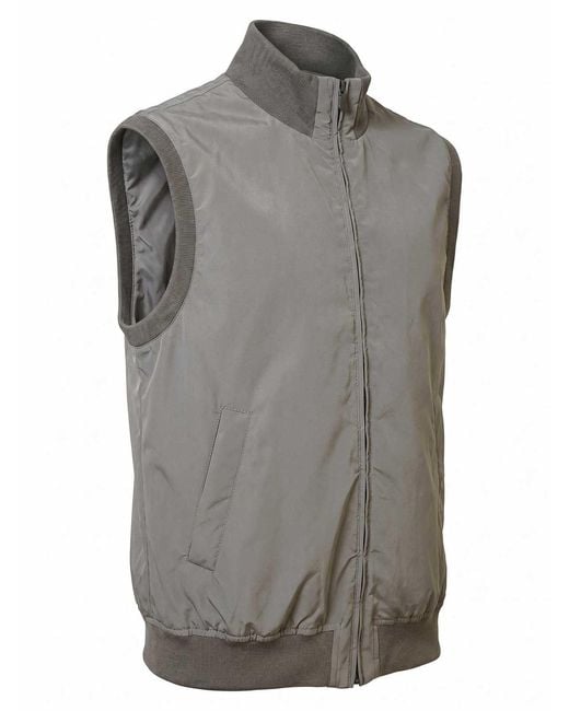 Brunello Cucinelli Gray Padded Vest for men