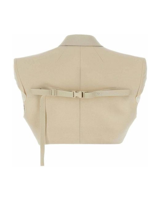 Rick Owens Natural Micro Tatlin Vest