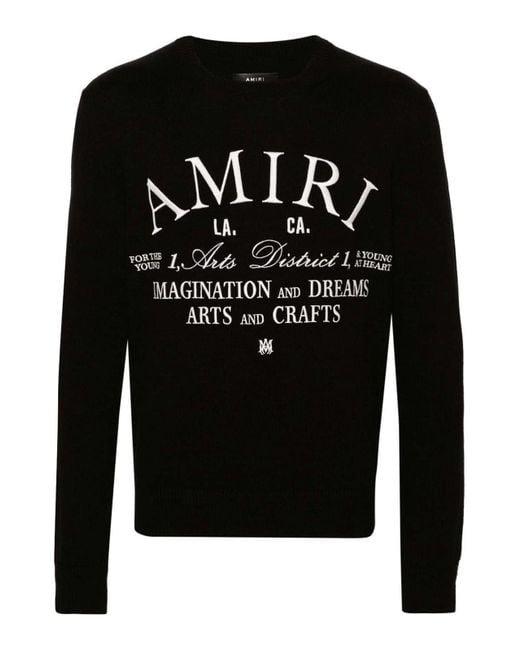 Amiri Black Arts District Cotton Jumper for men