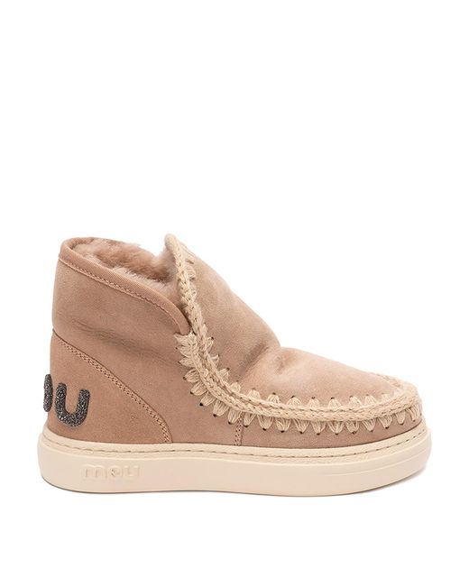 Mou Natural 'Eskimo Sneaker Bold Glit.Logo'
