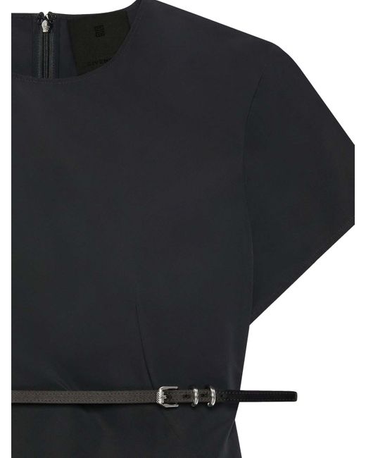 Givenchy Black Taffetta Mini Dress