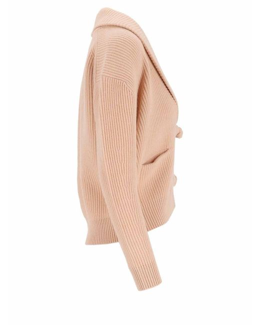 Forte_forte Natural English Rib Cardigan