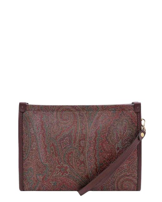 Clutch di Etro in Brown